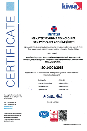 ISO 14001 Quality Certificate