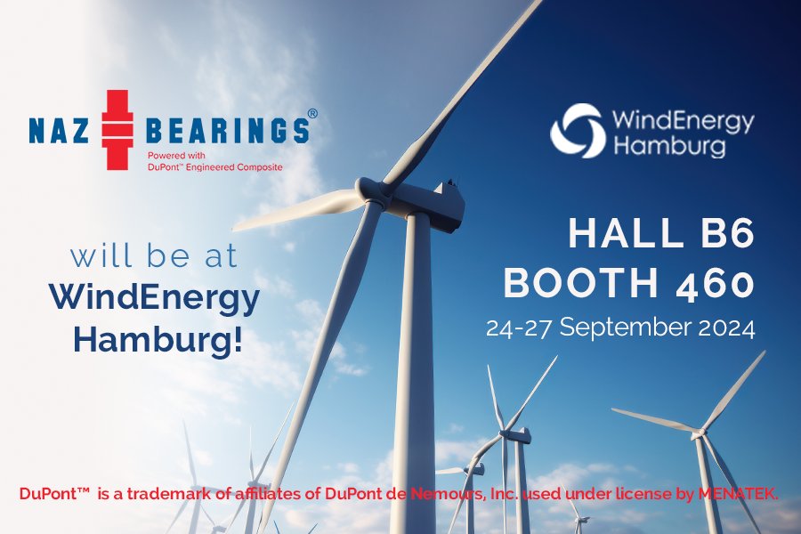 MENATEK Expands NAZ Bearings into Wind Energy Sector
