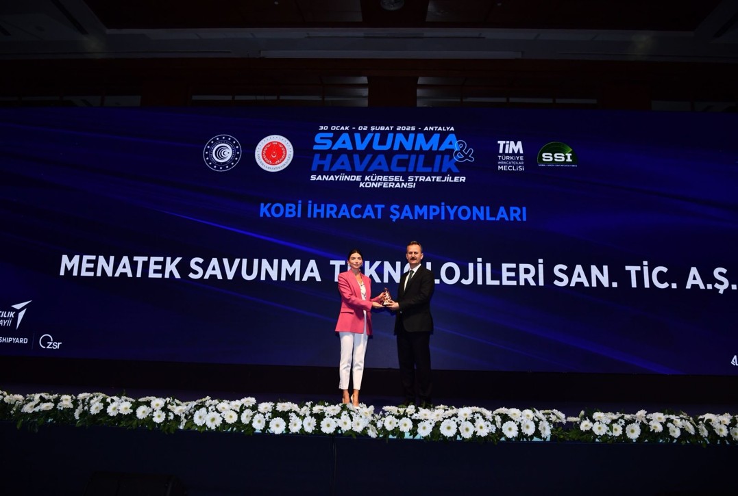 MENATEK, “KOBİ İhracat Şampiyonları” Kategorisinde Üçüncülük Ödülünü Aldı